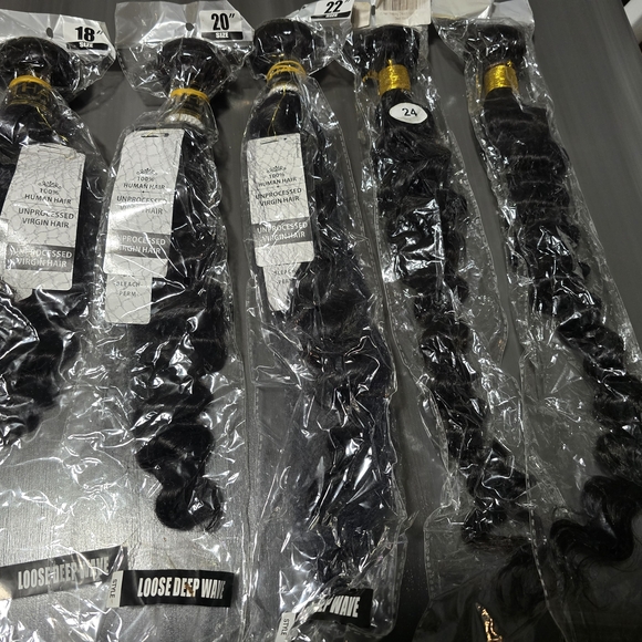 Loose Deep Wave Human Hair Extensions Various Lengths 18/20/22/24 - Picture 3 of 6